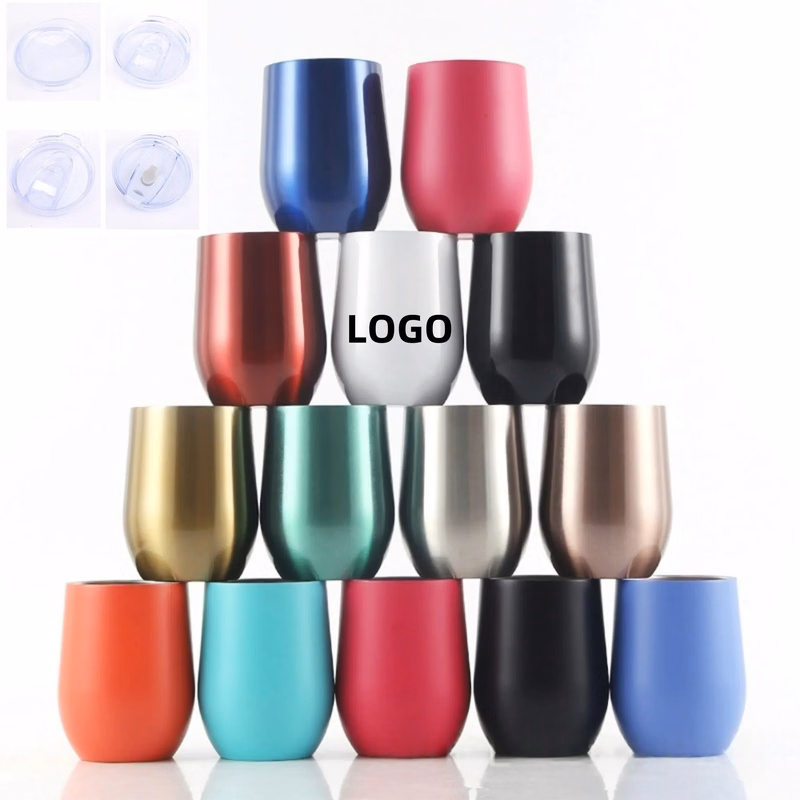 12oz Stainless Steel Egg-Shaped Mug