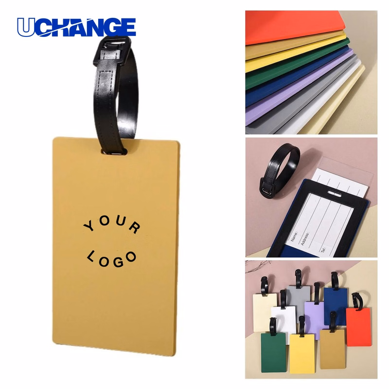 Silicone Luggage Tag with Privacy Cover