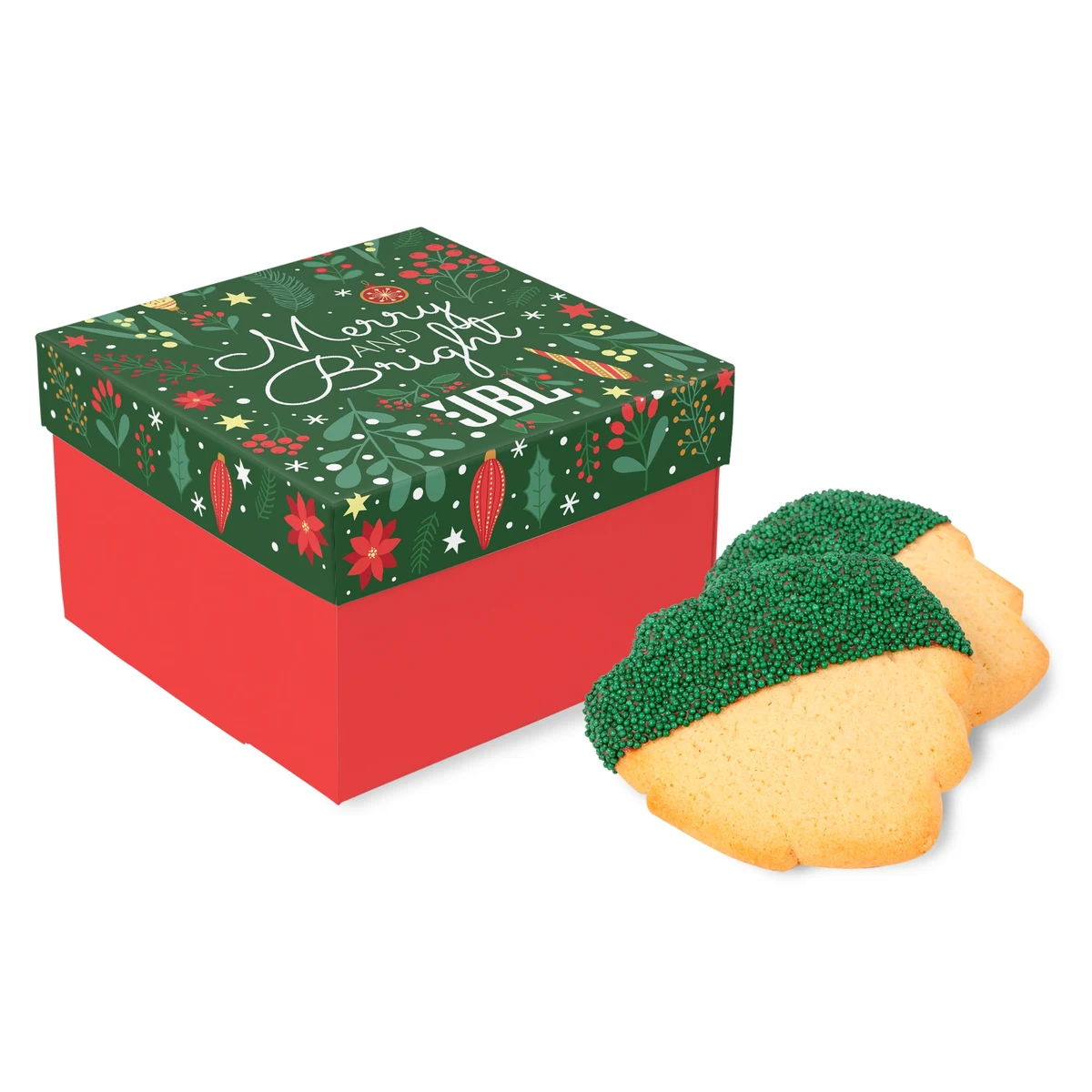 3 Pack Christmas Tree Cookies in Full Color Gift Box 1