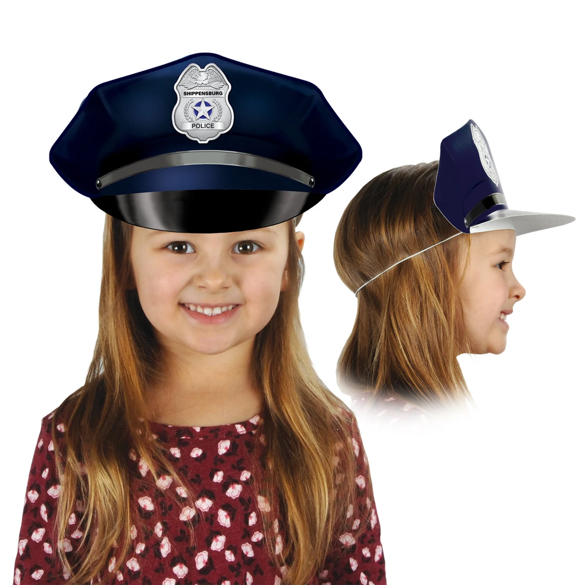 Custom Full Coverage Print Paper Police Hat 1