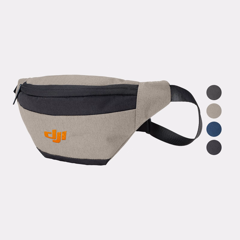 RejuVe® MILANO Recycled Heather Modern Sleek Two-Tone Waist Fanny Pack