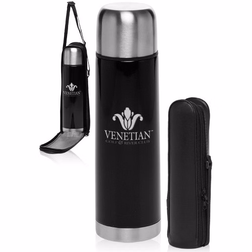17 oz Black Vacuum Flask