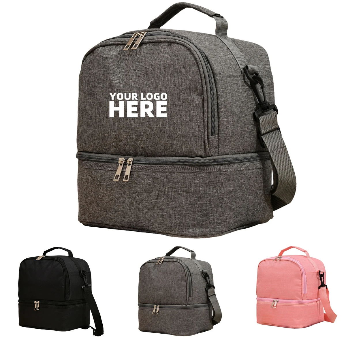 Insulated Dual Compartment Lunch Bag
1