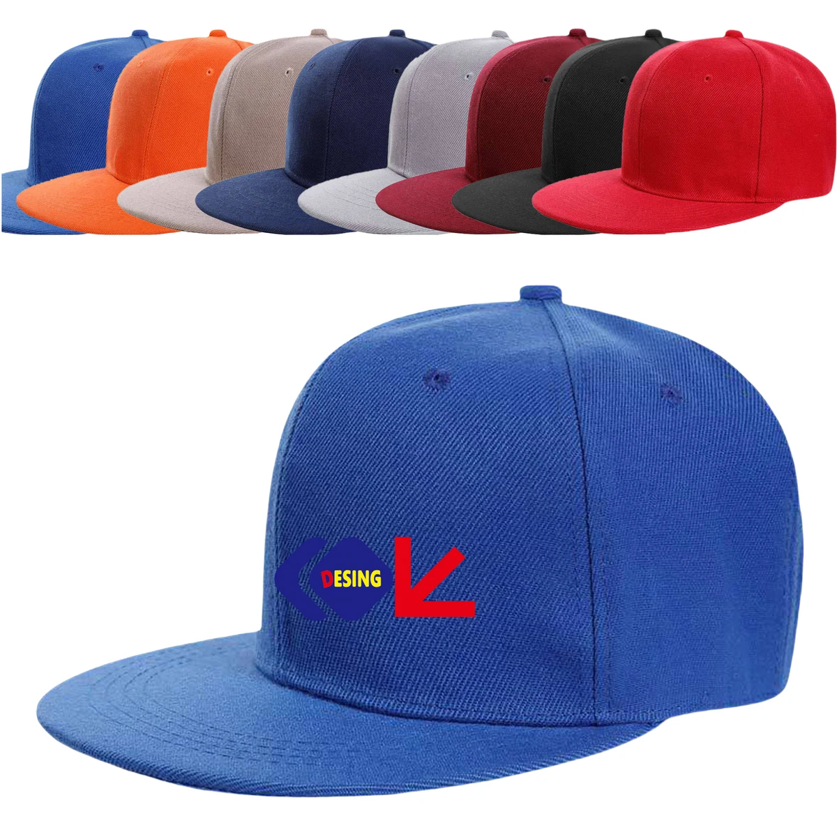 6 Panel Flat Bill Trucker Cap MOQ20 1
