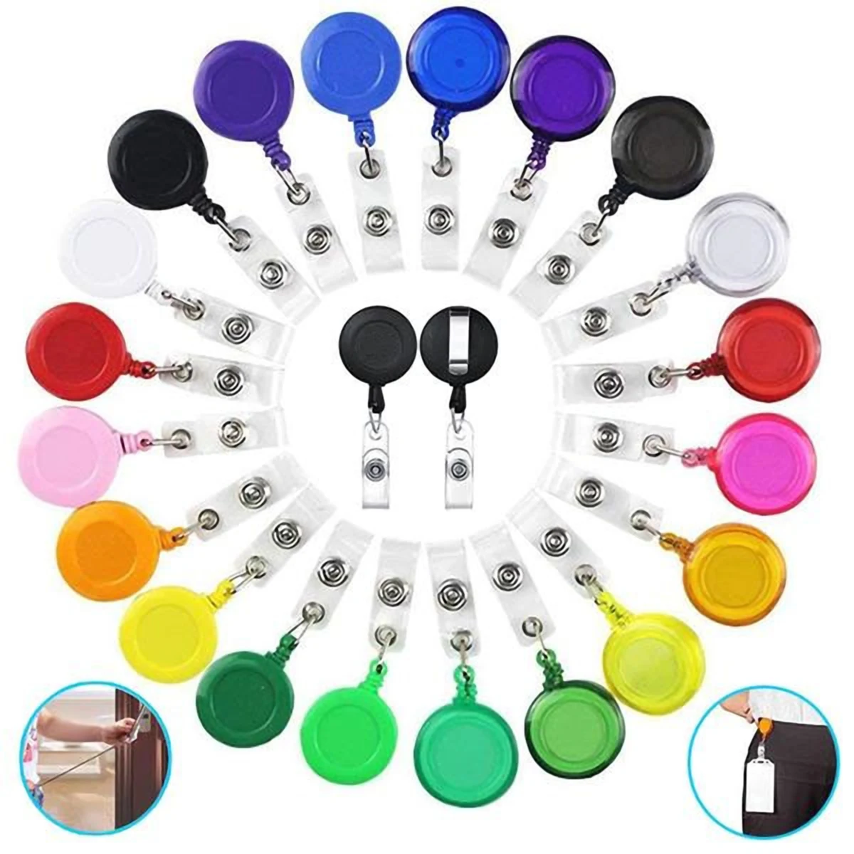 Retractable ID Badge Holder with Polypropylene Strap 1