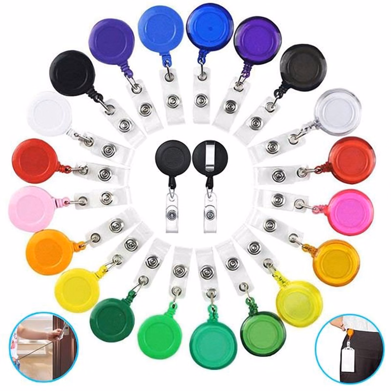 Retractable ID Badge Holder with Polypropylene Strap