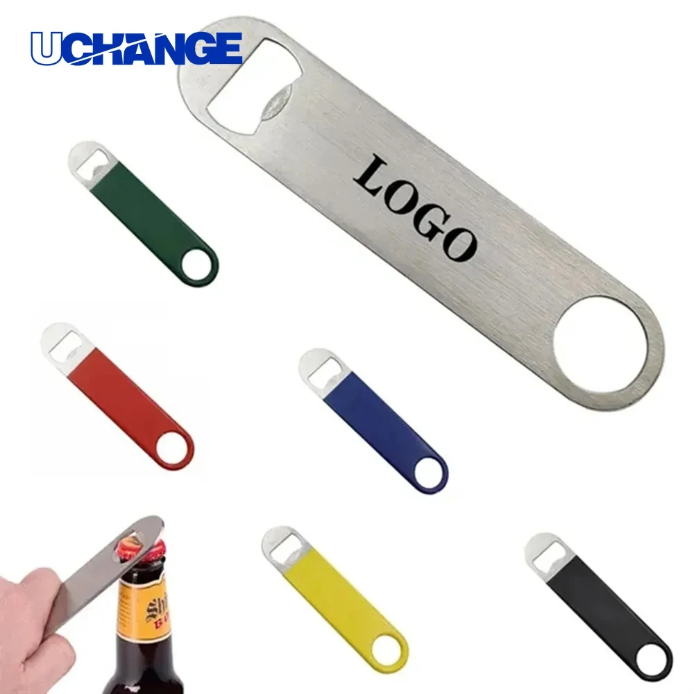 Stainless Steel Flat Bottle Opener for Commercial & Home Bar Use 1