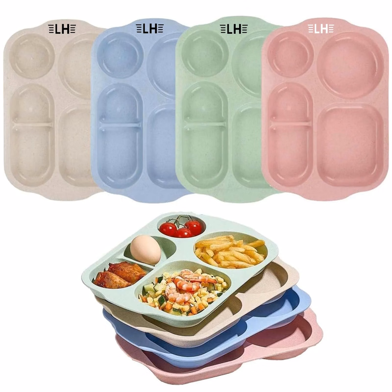 Wheat Straw Compartment Plate