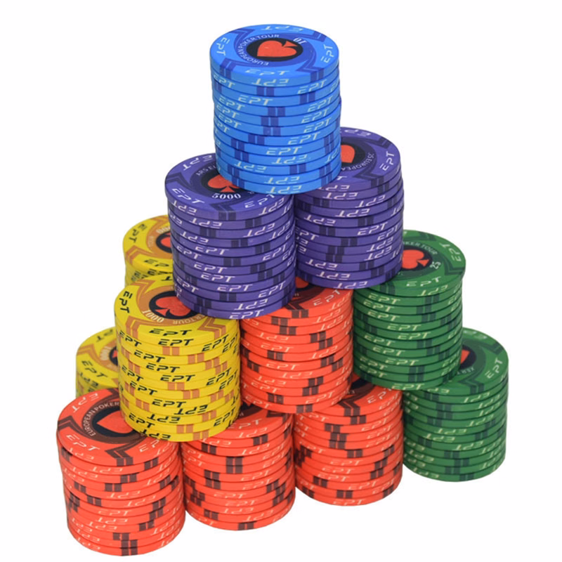 Round poker chips