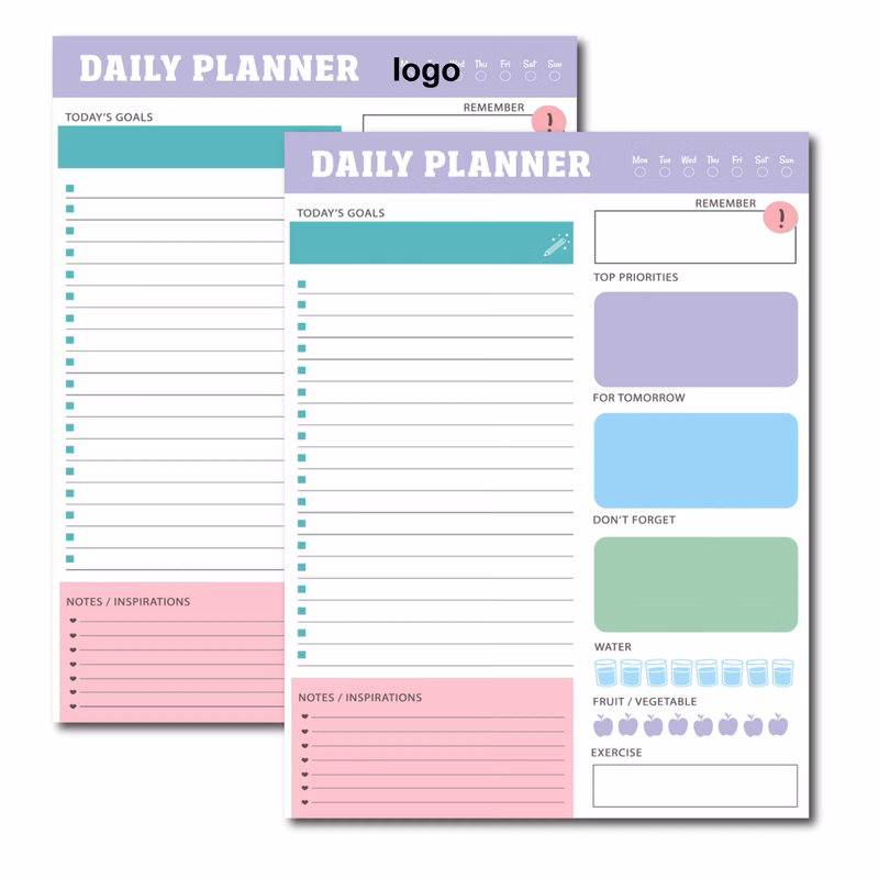 To Do List Notepad Daily Planner (direct import)