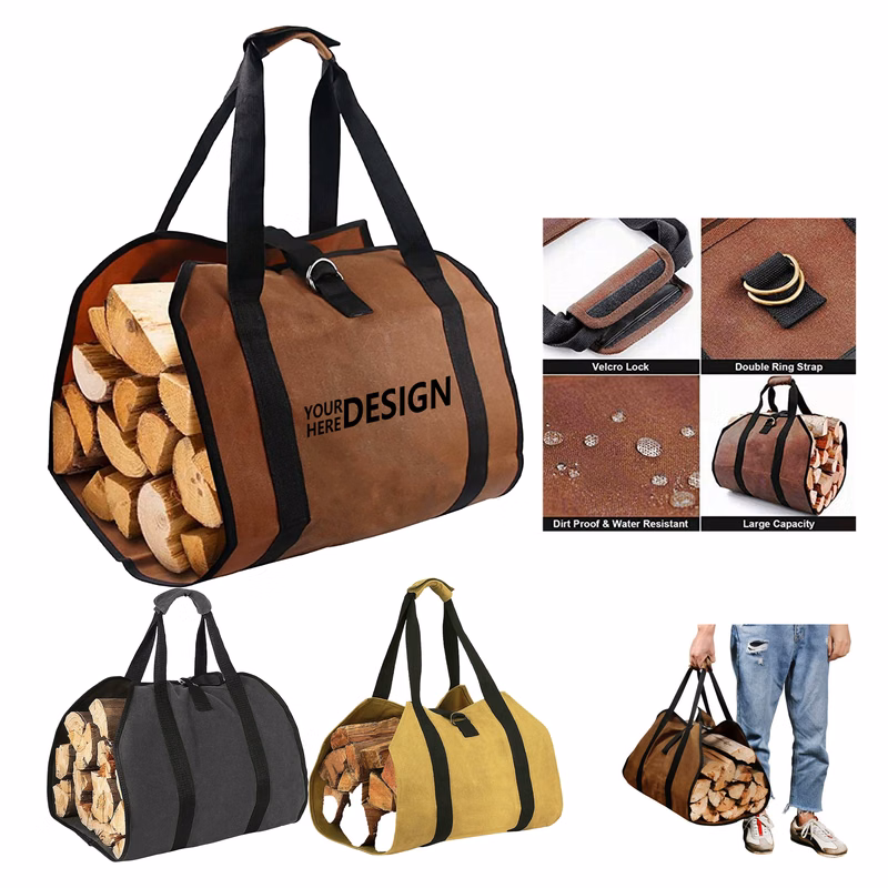 Portable Oxford Firewood Bag for Camping