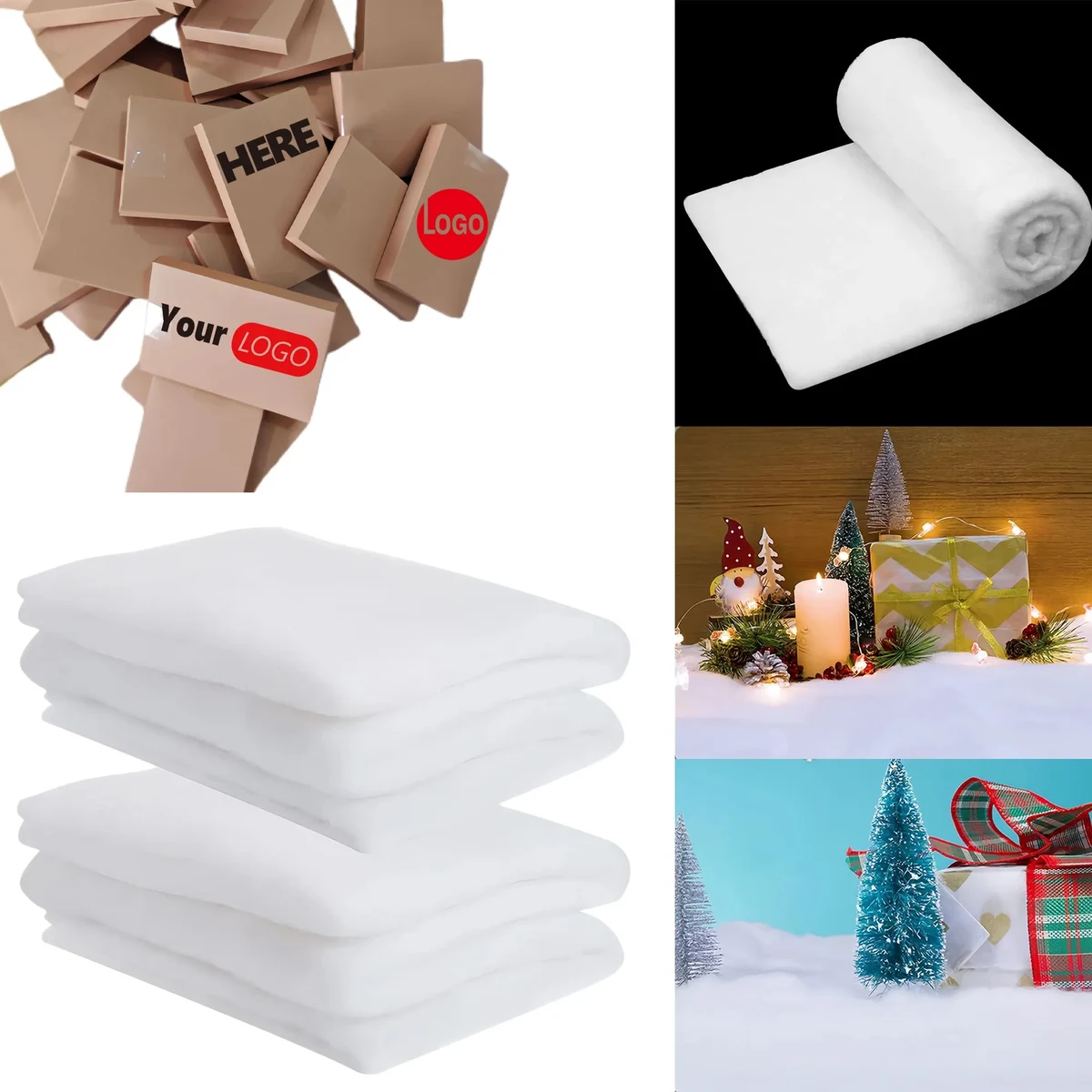 Premium Fluffy Realistic Snow Blanket For Christmas 1