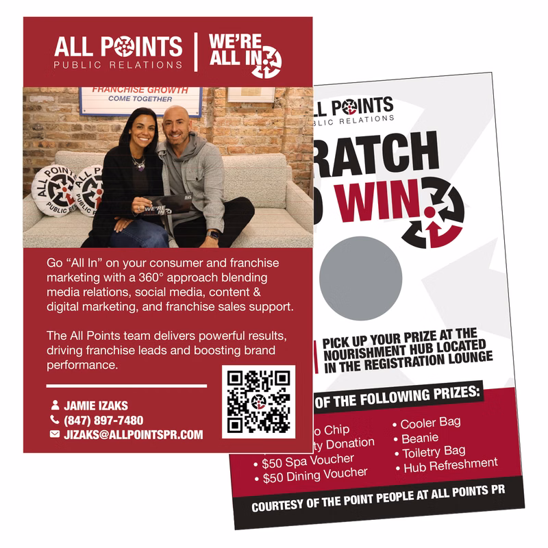 4.0 x 6.0" Scratch-Off Card - 4/4 Print