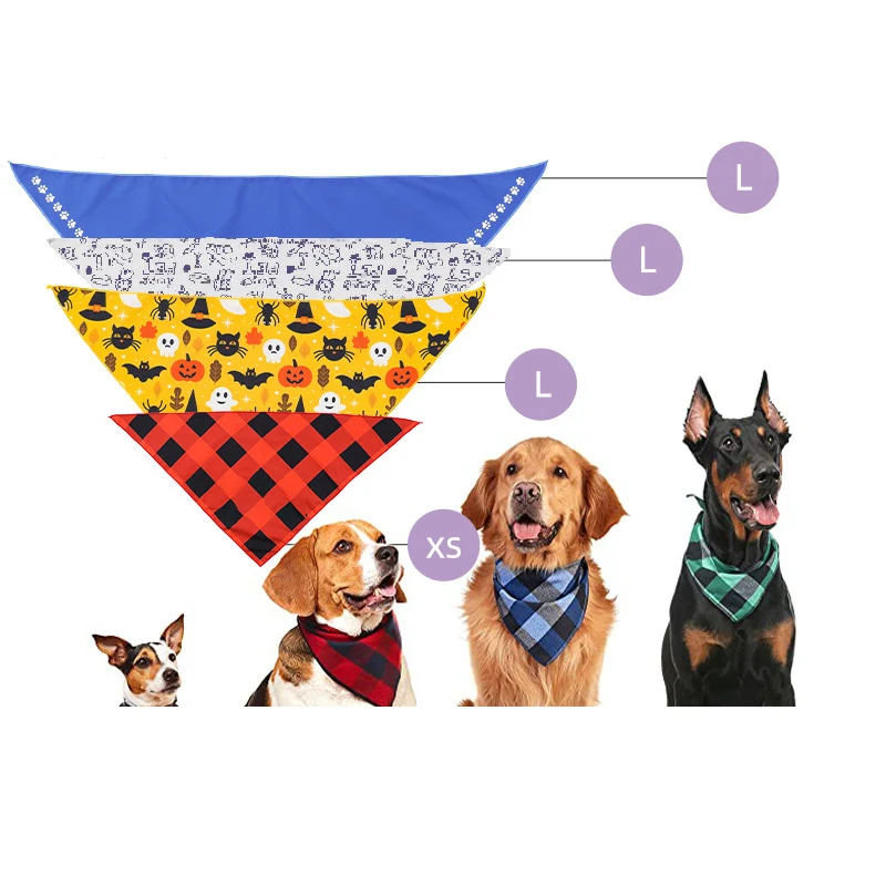 Triangular Pet Saliva Towel 1