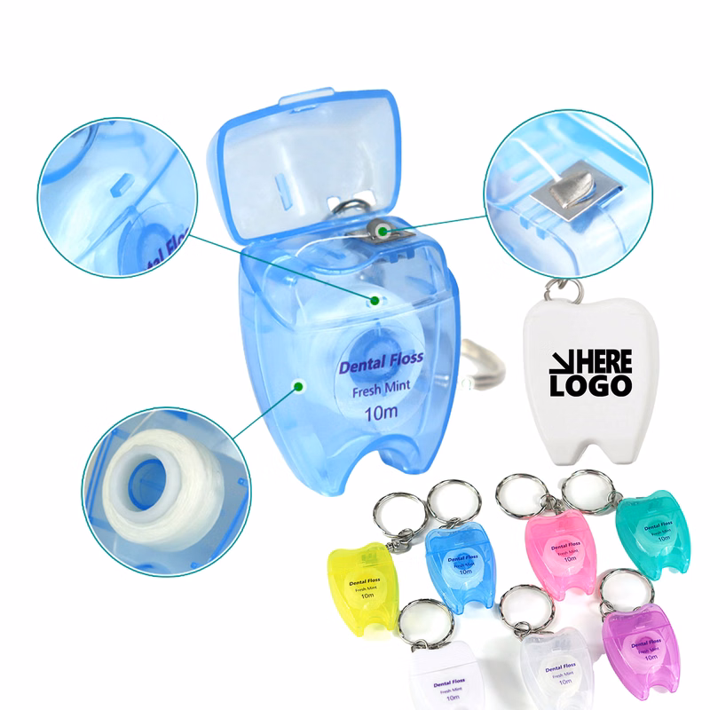 MOQ 22 Dental Floss Key Chain Oral Care