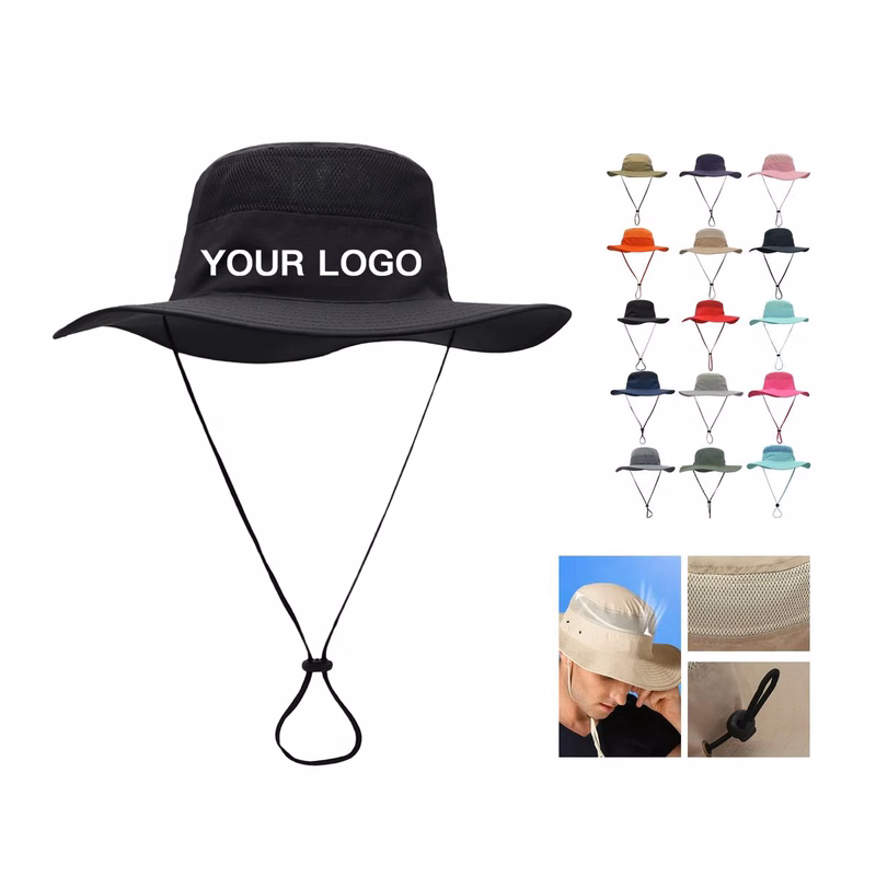 Nylon Bucket Hat with 360 Degree Sweatband Design