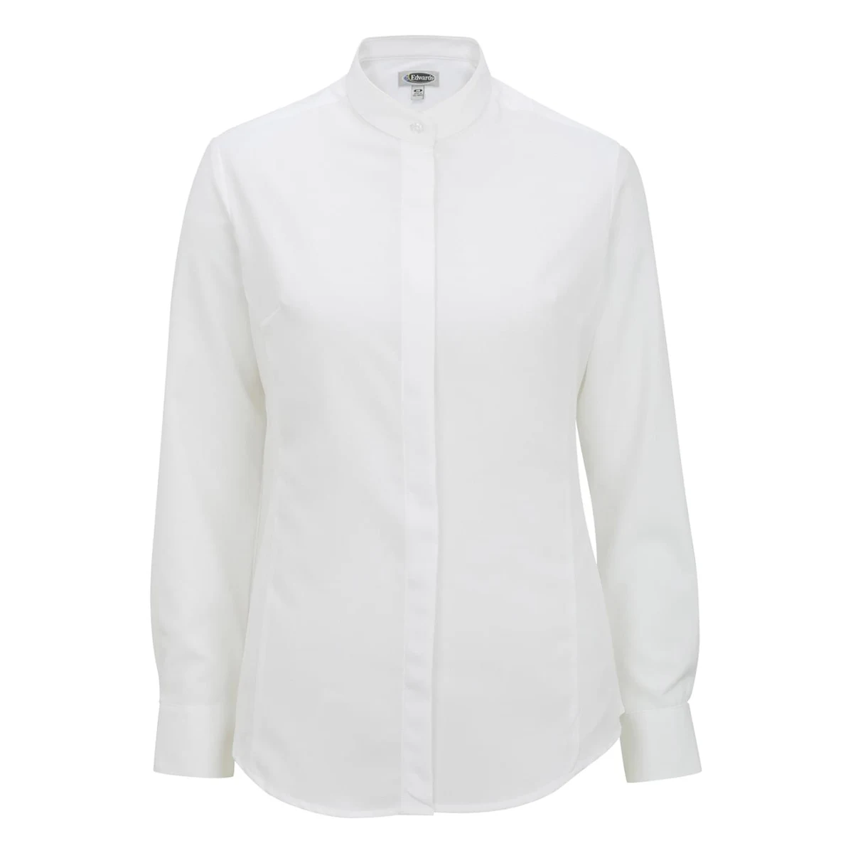 Ladies Batiste Banded Collar Shirt 1