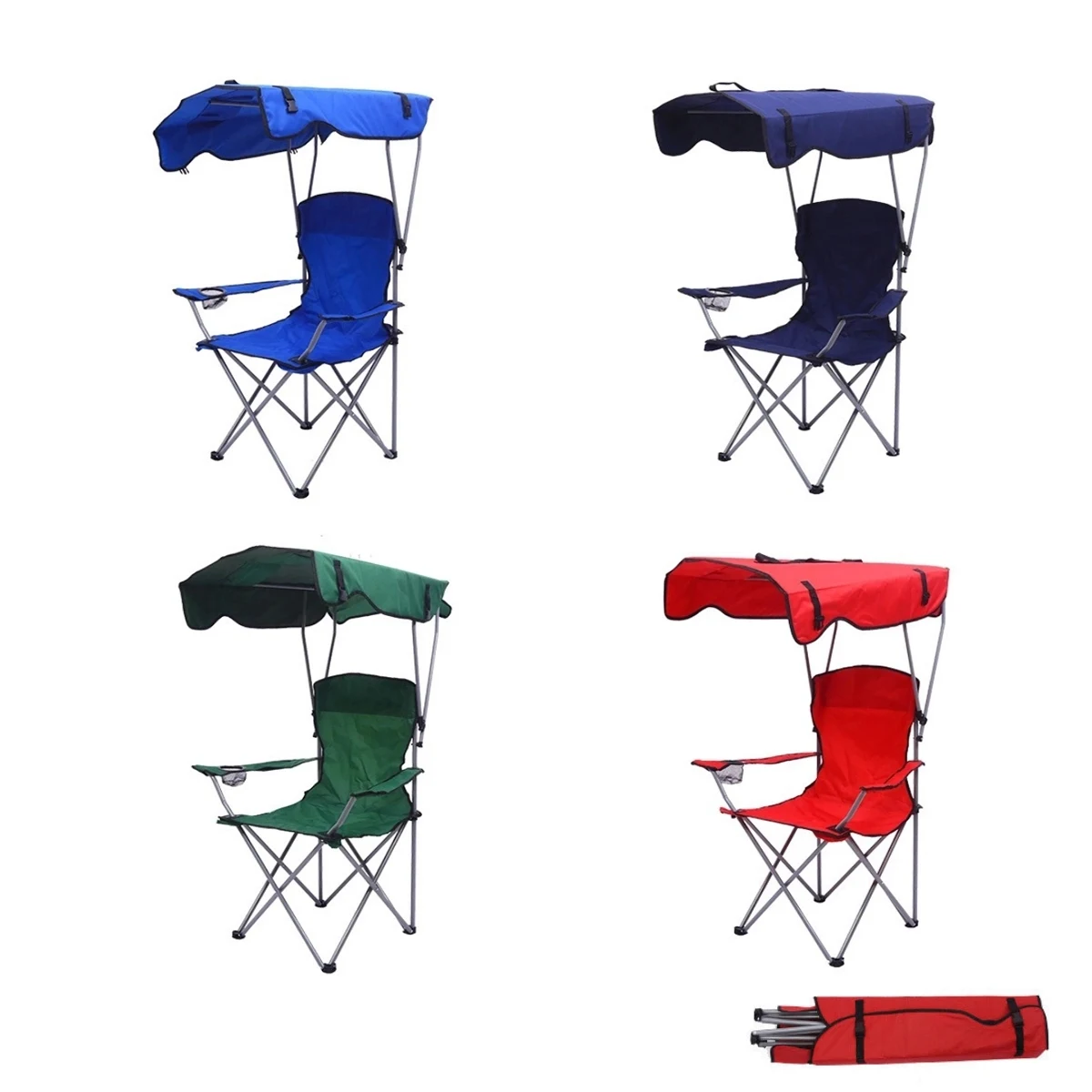 Camp Lounge Chair With Sunshade 1