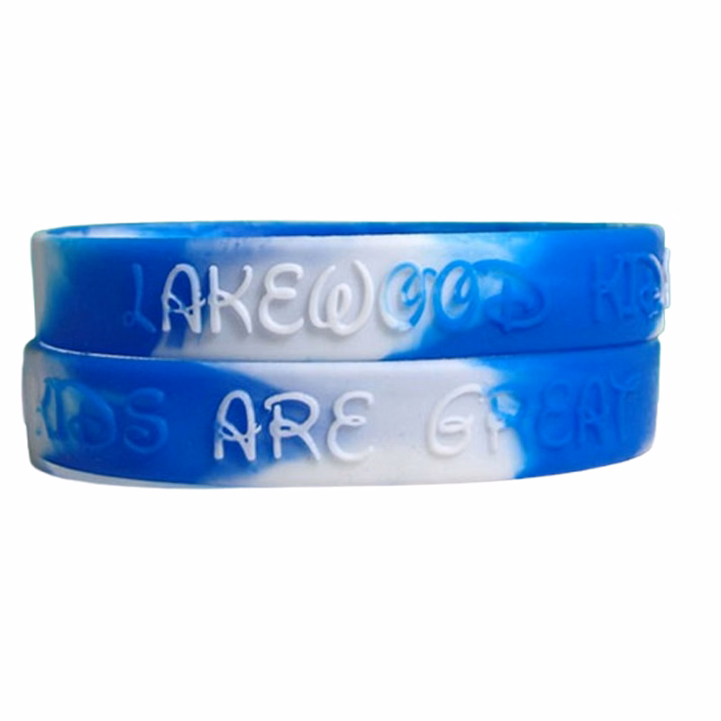 1/2" Embossed & Swirled Silicone Bracelets