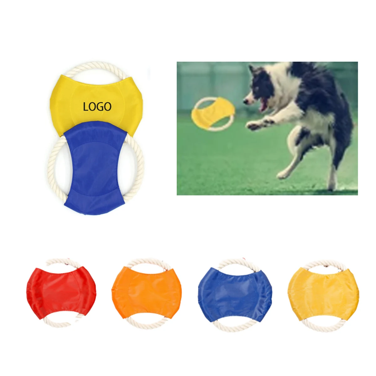 Pet Cotton Rope Flying Disc 1