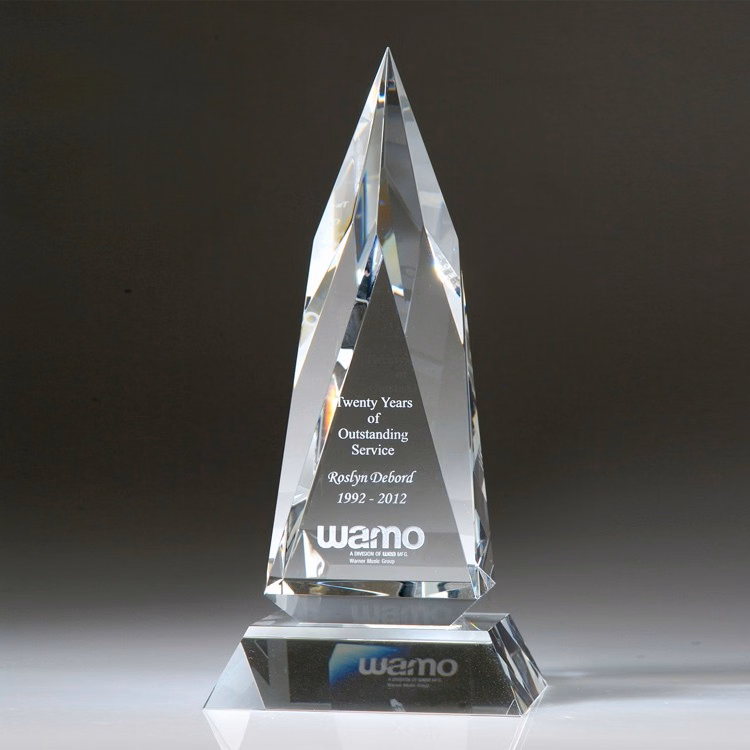 10" Zenith Crystal Award w/Base