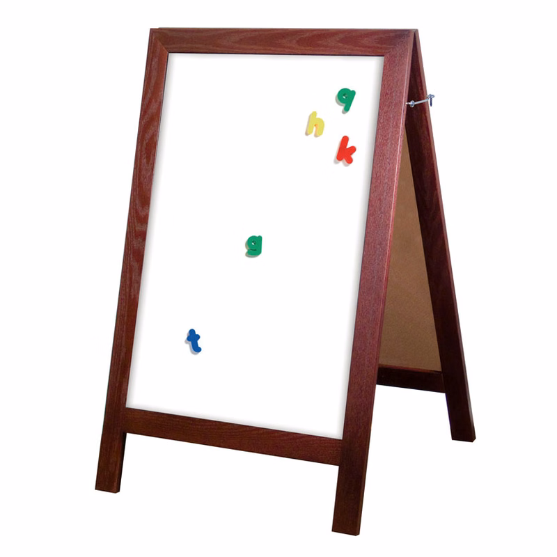 Magnetic A-Frame Wet-Erase Board - 24"W x 36"H