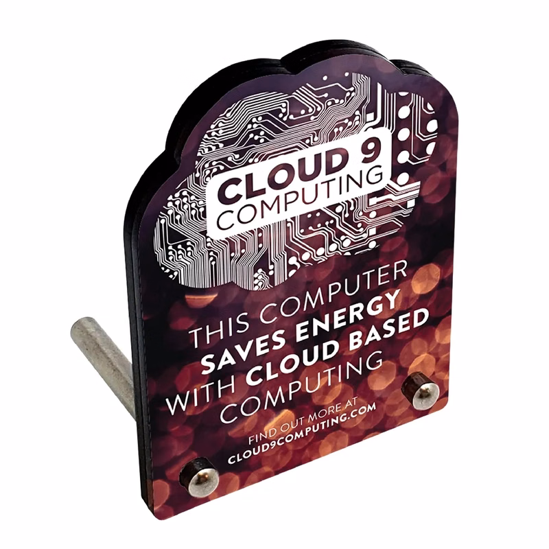 Custom Acrylic Desk Plaques with Metal Screw Posts