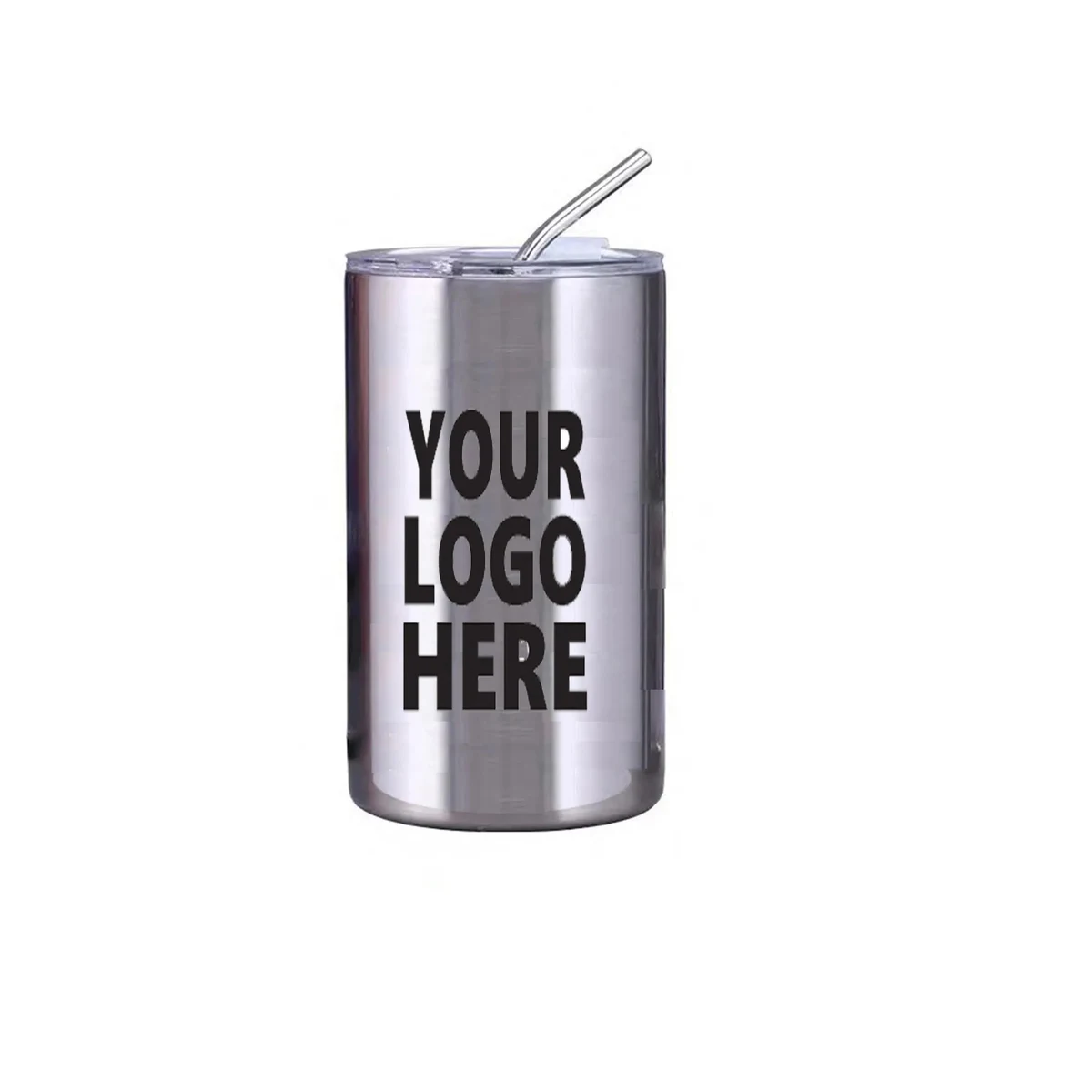 20oz Stainless Steel Coffee Cup With Straw Lid 1