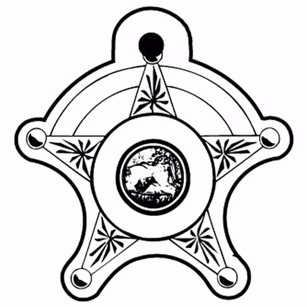 Shield Badge 1 Key Tag - Spot Color