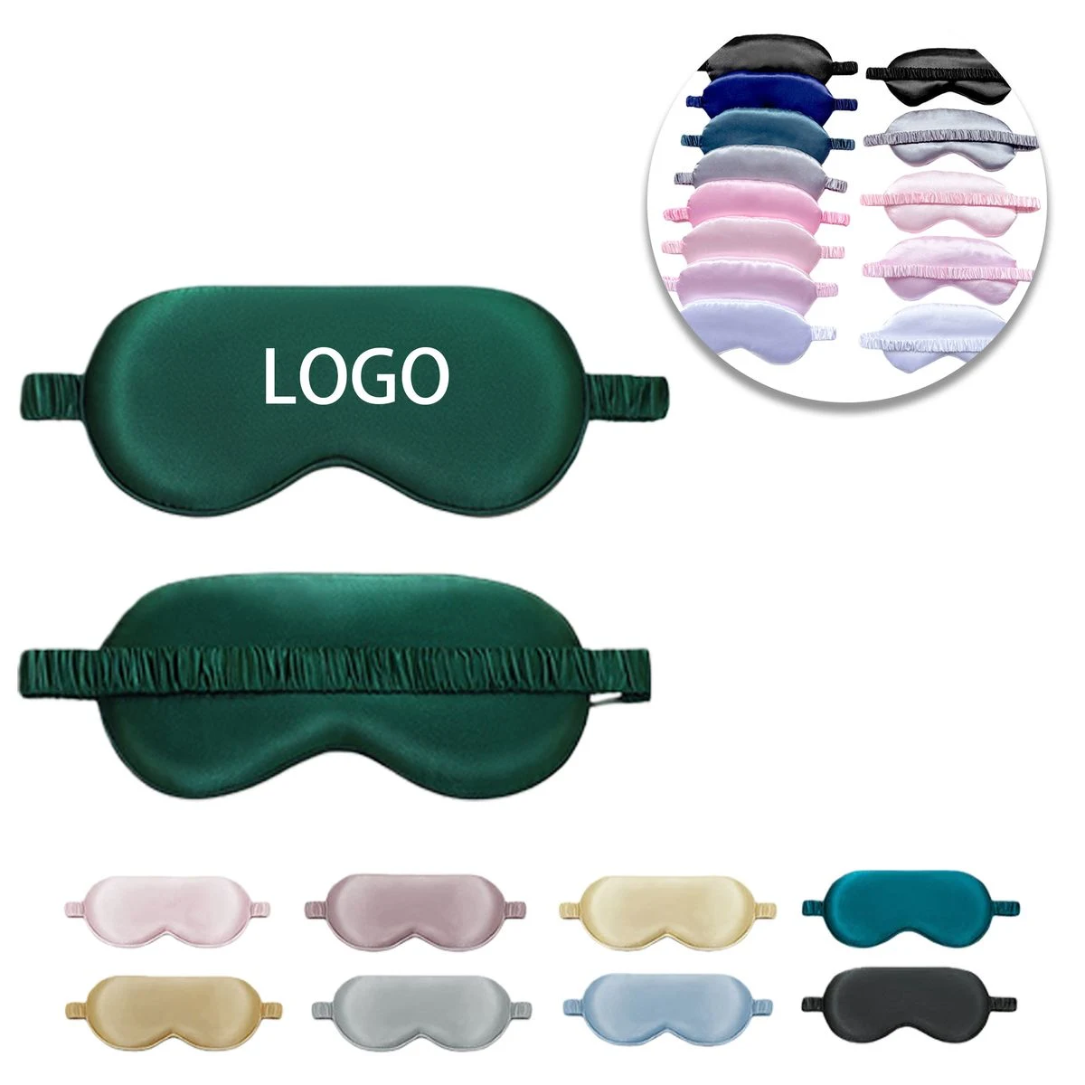 Silk Eye Mask With Adjustable Strap 1
