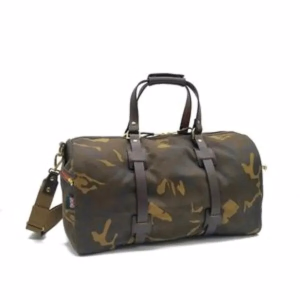 Bee Waxed Canvas Camouflage Duffle Bag