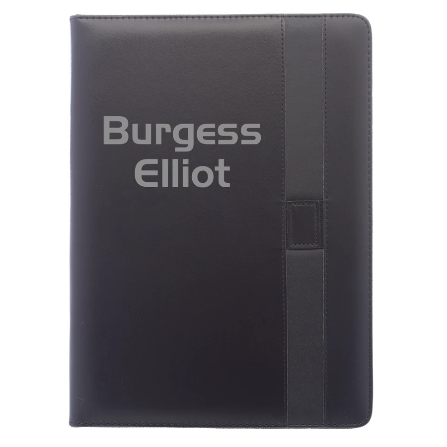 Color Block Black Leather Portfolios 1