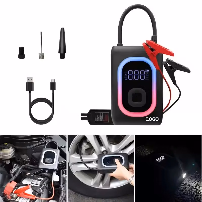 4-in-1 Multifunctional Jump Starter with Air Compressor