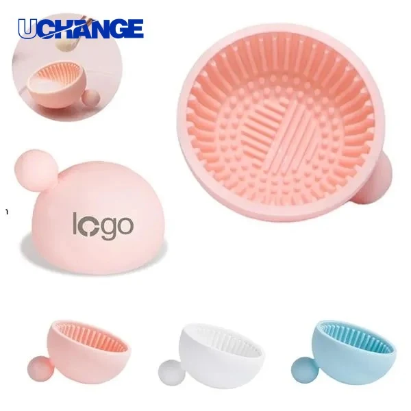 Silicone Makeup Brush Scrubber Bowl Tool 1