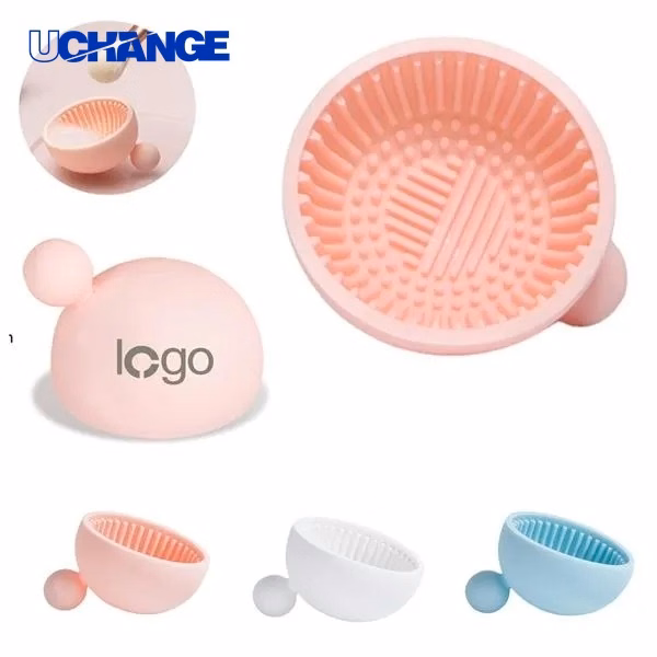 Silicone Makeup Brush Scrubber Bowl Tool