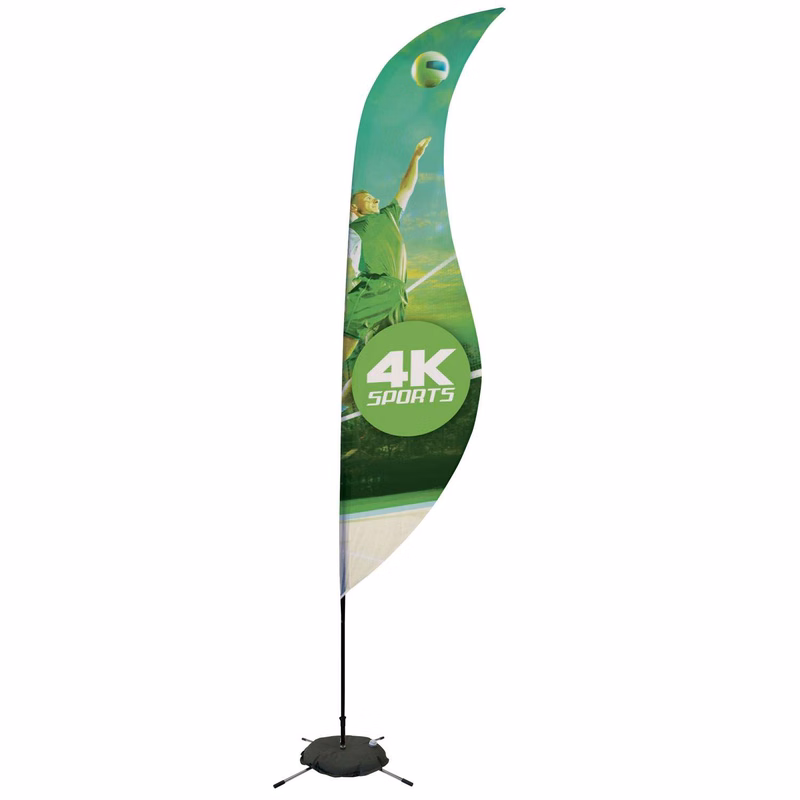 13' Streamline Sabre Sail Sign Kit (Single-Sided with Scissor Base)