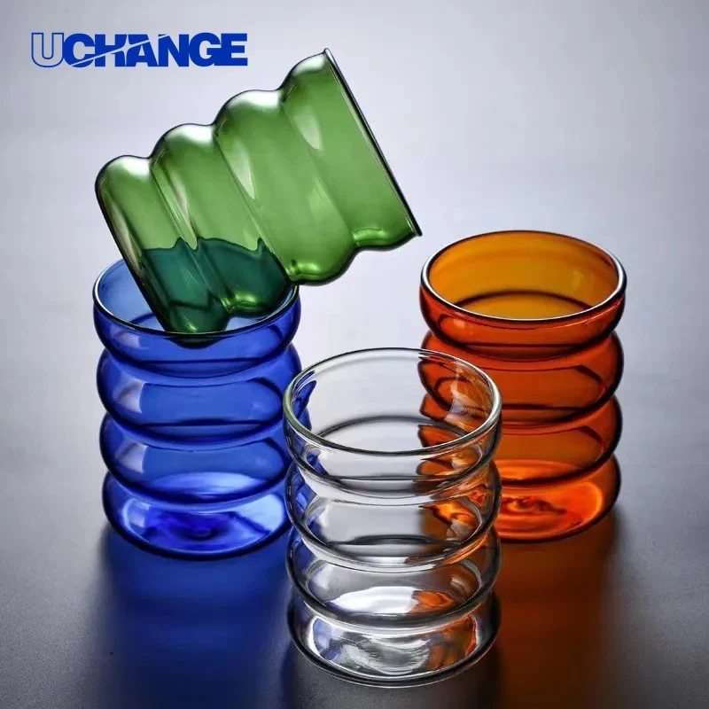 10oz Spiral Caterpillar Cup Drinkware for Home Desserts & Beverage Service 1