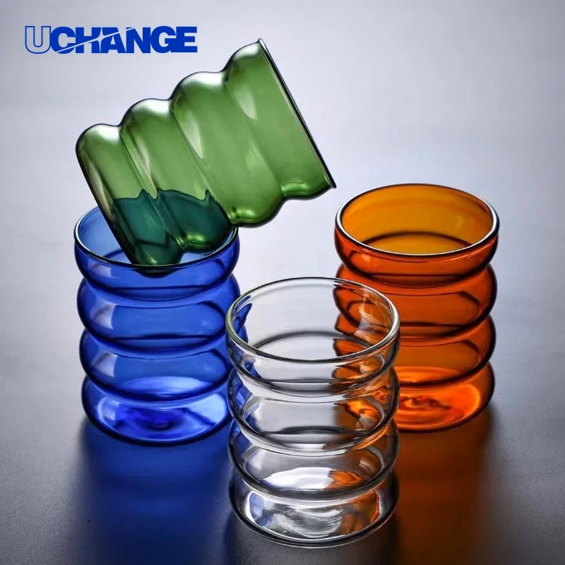 10oz Spiral Caterpillar Cup Drinkware for Home Desserts & Beverage Service