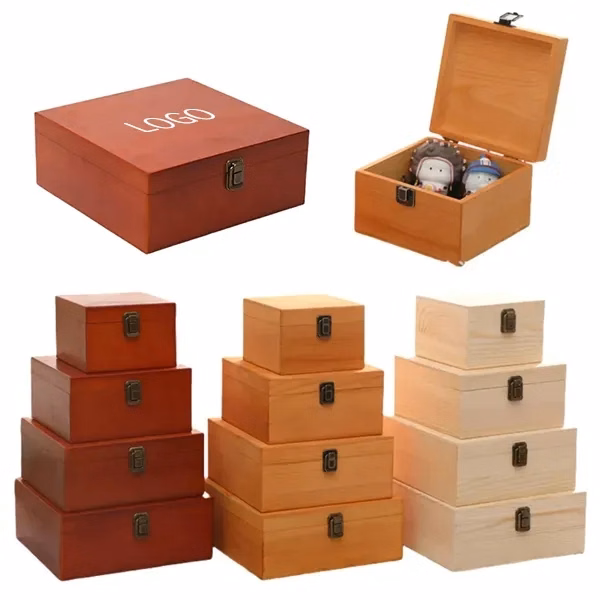 Wooden Gift Box Crafting Kit with Diy Wood Craft Supplies