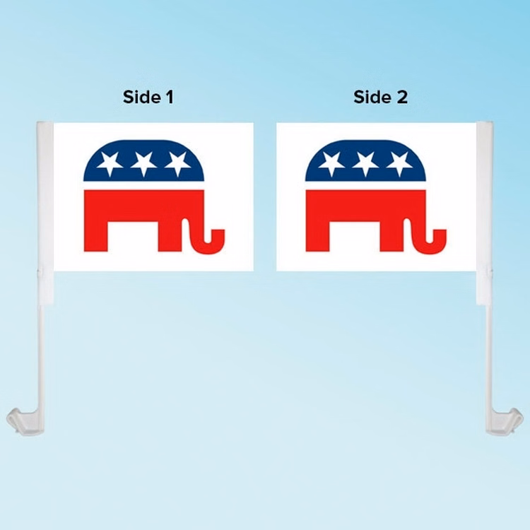 7x10 Custom Printed Window Car Flag - Double Sided