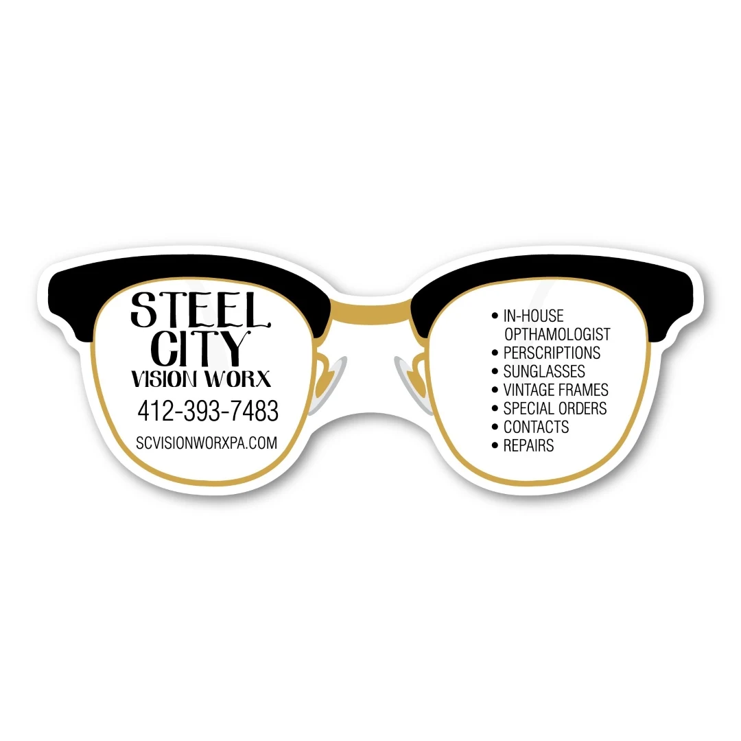 Glasses Magnet - 4" x 1.5" - 30 mil - Outdoor Safe 1