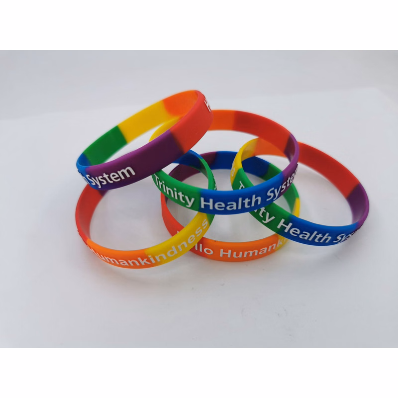 Swirl Debossed Silicon Bracelet