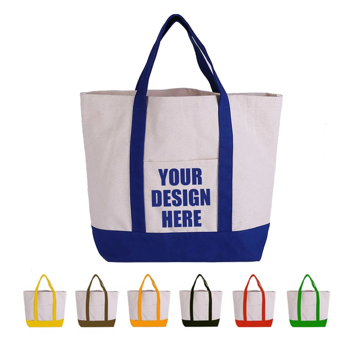 MOQ100 Canvas Grocery Tote Bag, custom tote bag with logo imprint 1