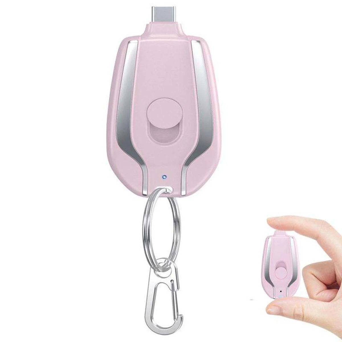 1500 mAh Type C Keychain Power Bank 1