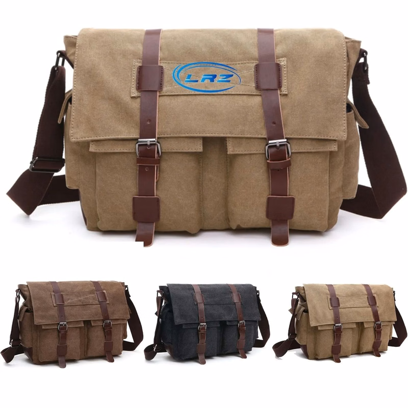 Classic Vintage Canvas Messenger Bag