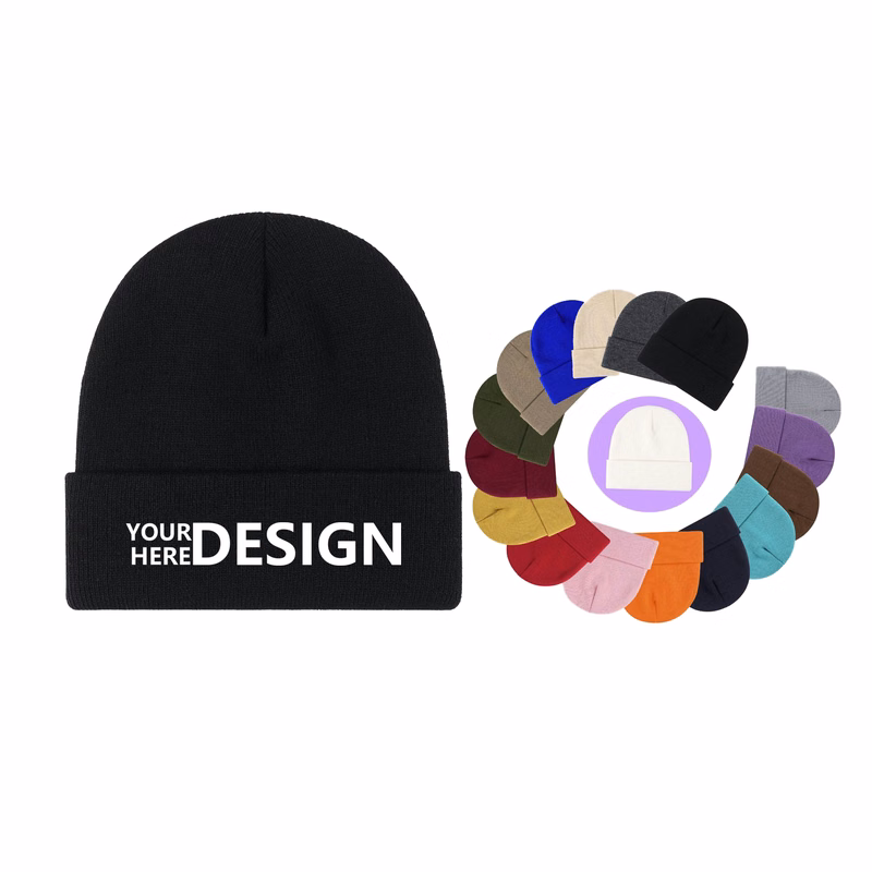 Embroidered Acrylic Winter Hat