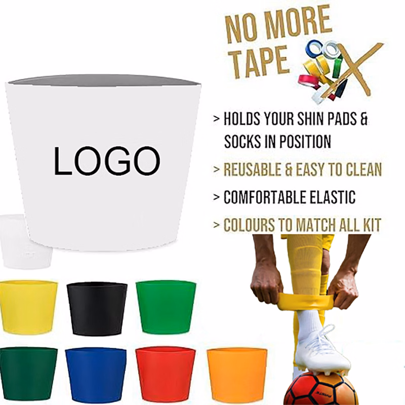 Silicone anti-slip shin straps