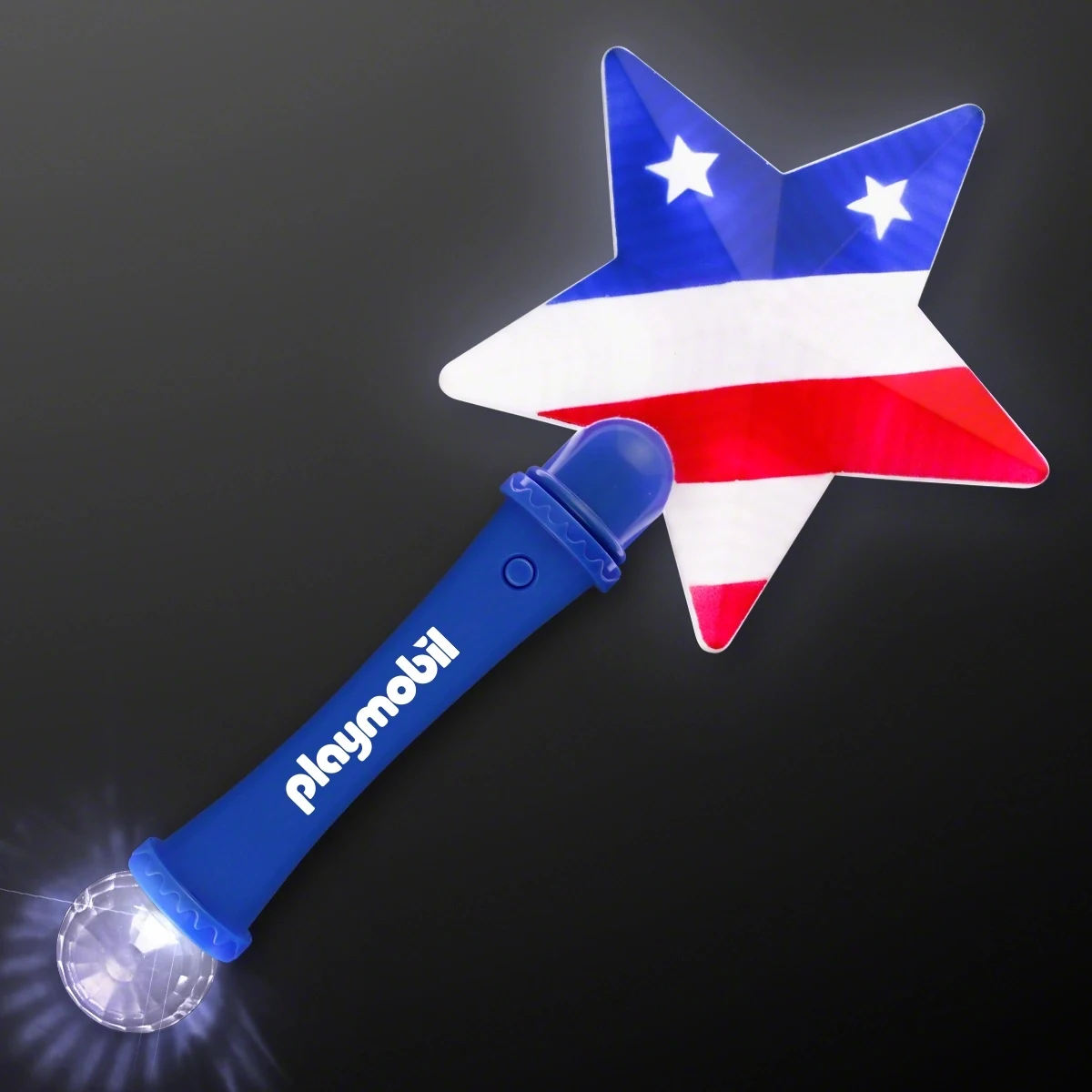 US Flag Star Light Up Wand 1