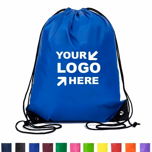 RPET 190T Polyester Drawstring Backpack - 17" H x 13 1/2" W