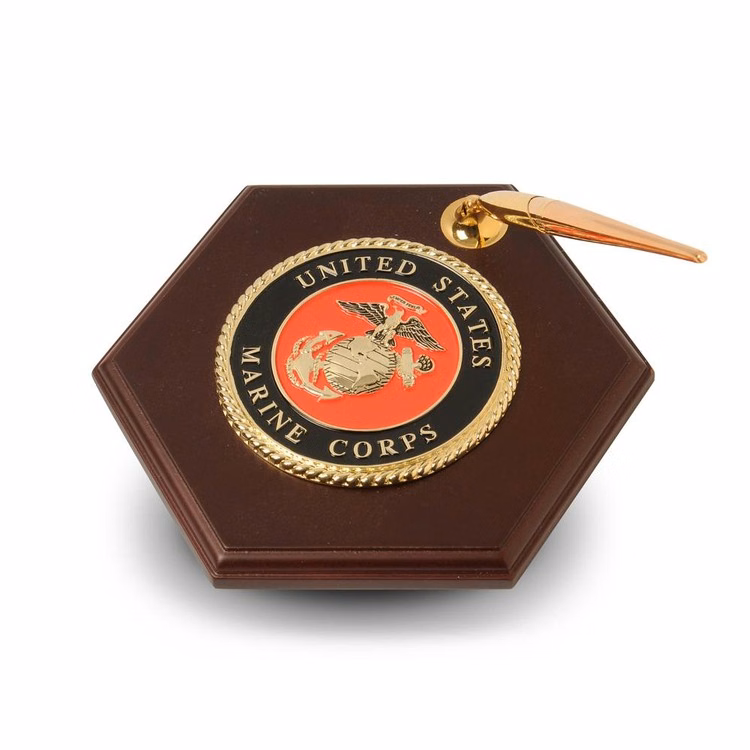 U.S. Marine Corps Medallion Pen Holder